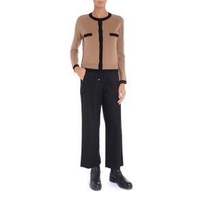 'S MaxMara Estasi Wool & Cashmere Blend Cardigan In Camel Size XL